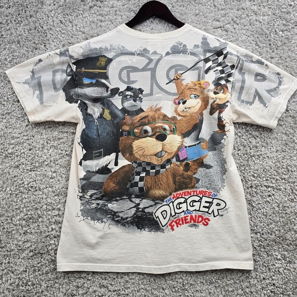 Fox‎ Sports Digger and Friends Tee Mens Cotton Graphic T-Shirt Size Large Racing - Picture 8 of 12